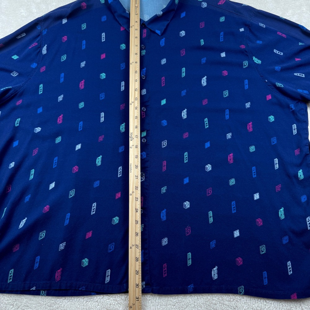 Linus Tech Tips Button Up Shirt‎ Men's Computer Hardware Print Stretch Size 3XL - Picture 13 of 13